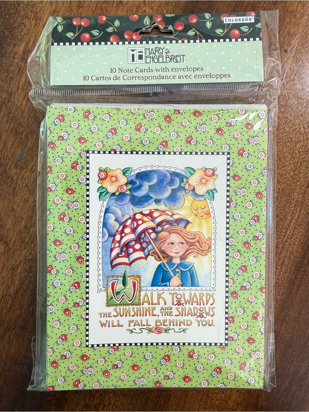 Mary Engelbreit Note Cards — Green, Red, Blue, Yellow